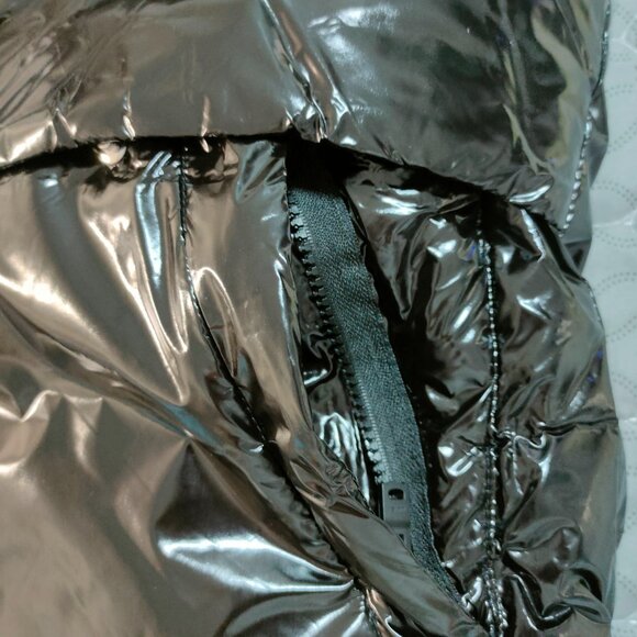 Amiri Shiny Down Gilet Puffer Vest Black Size XL - Picture 3 of 9